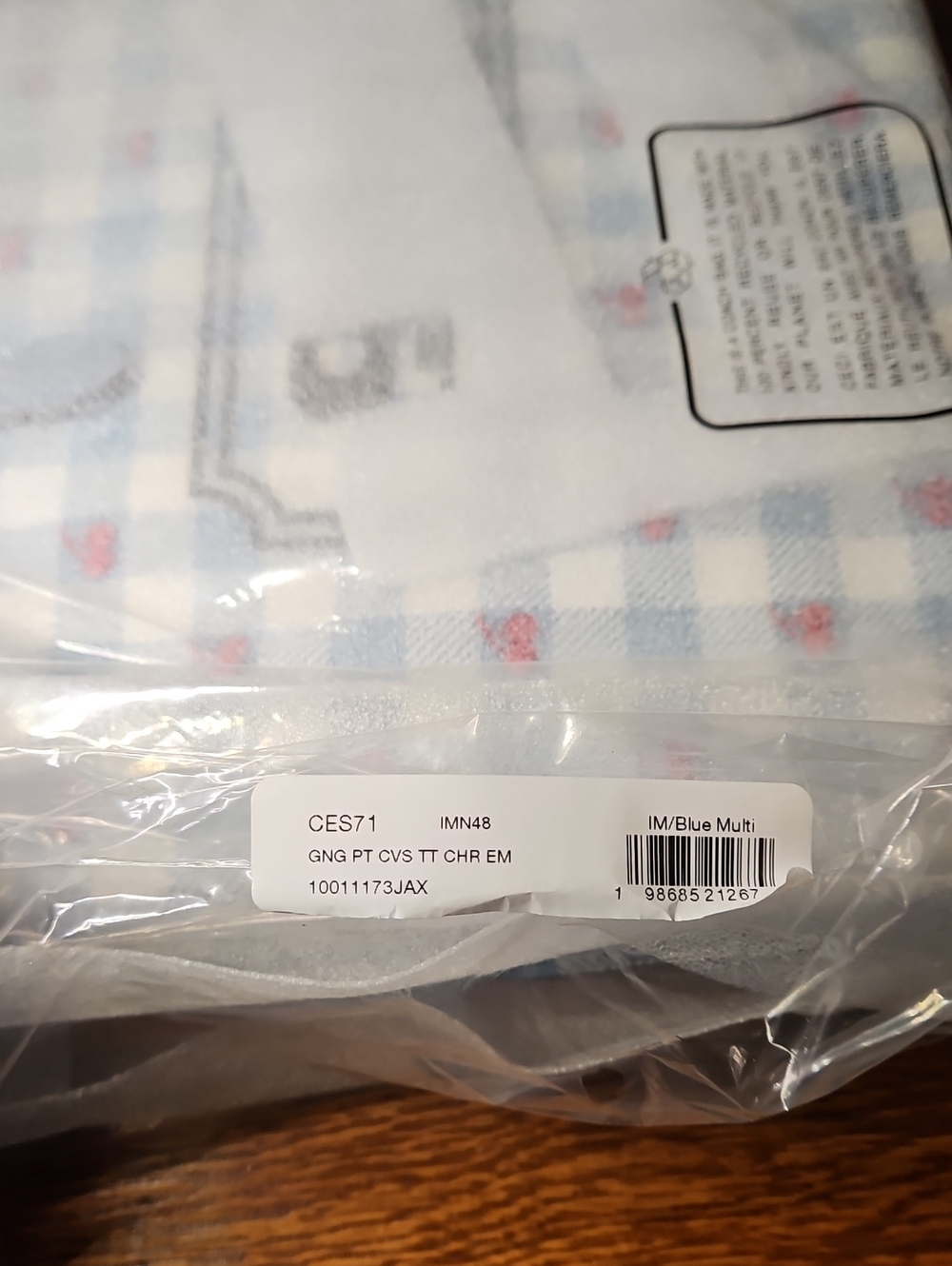 Coach Tote Bag With Gingham Print - Picture 5 of 5